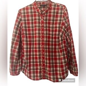 Jones New York plaid work career button down. Size 1X